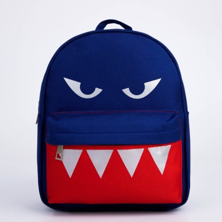 Buscoper Textile Backpack with a “shark” pocket, a reflector. Elements, 27x23 x 10 cm-2