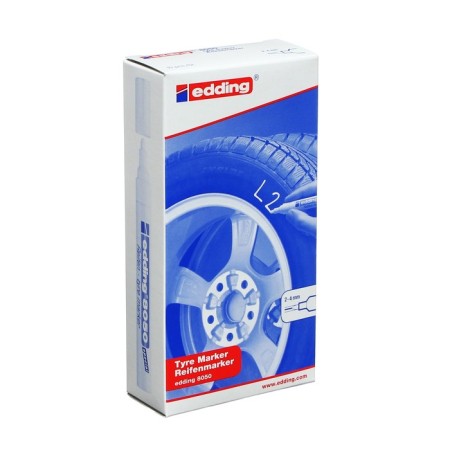 Industrial marker for tires and rubber Eding E -8050/49, 2.0 - 4.0 mm, white-2