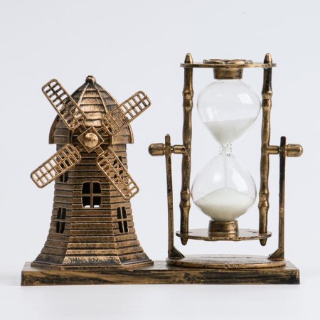 Sanding clock "Mill", souvenir, 15.5 x 7 x 12.5 cm