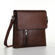Male bag, brown color