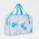 Cosmetic bag with lightning, blue color