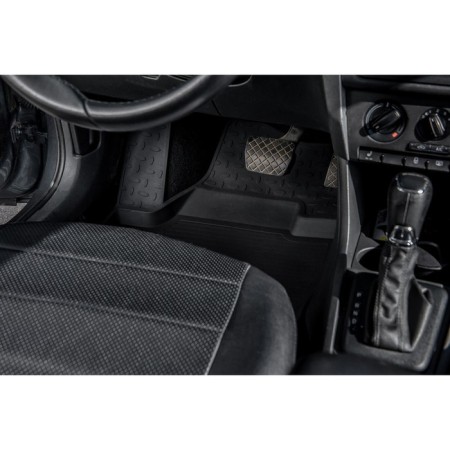Rubber rugs with high side for Skoda Rapid, 2014--1