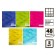A set of notebooks of 5 pieces, 48 ​​sheets in Calligrata Mosaic Calligrata, covered cardboard, block No. 2, whiteness 75% (gray sheets)