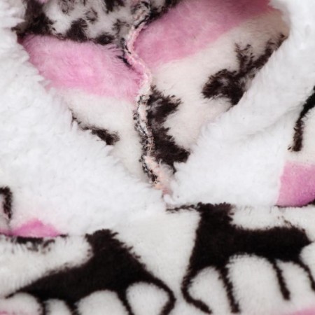 Kombinson "Deer" with a hood, size L (DS 35 cm, og 45 cm, Osh 35 cm), pink-8