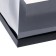 Box for flowers with a vase and PVC windows, folding, 16 x 23 x 16 cm, black
