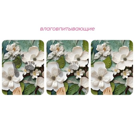 Коврик для дома Доляна Wild Flora, диатомитовый, 40×60 см-1