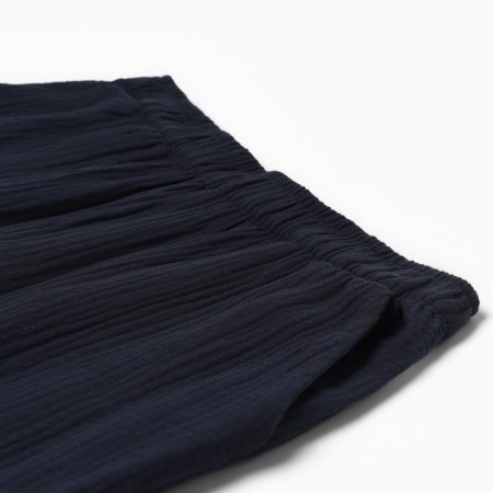Women's trousers, free cut MIST MUSLIN size XS, col. grey-5