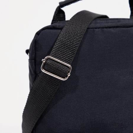 Male bag on lightning, rise, long belt, black color-3
