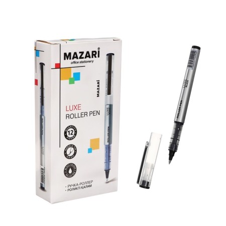 Mazari Luxe-Roller handle, black, 0.5 mm, cardboard packaging