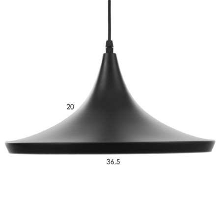 Bayerlux suspension "Delta" 1x40W E27 Black 36x36x118 cm-5