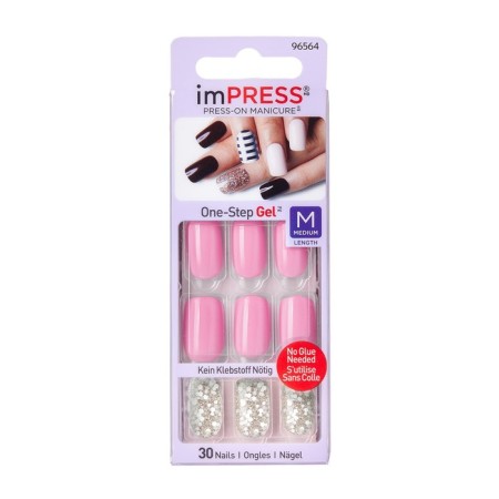 Solid varnish Kiss Impress Manicure Accents BipNM012 Barbie, medium length