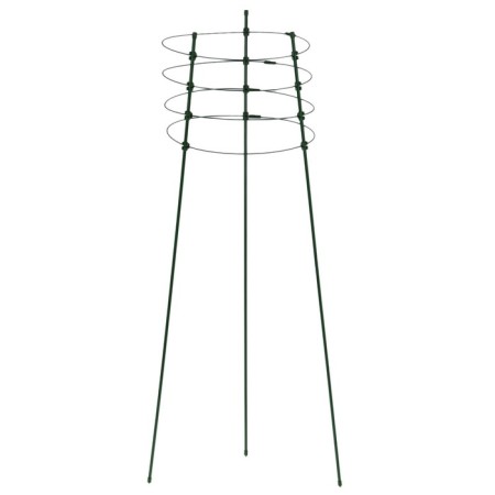 Кустодержатель, d = 22–26–28 см, h = 75 см, 4 кольца, металл, зелёный, Greengo
