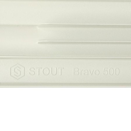 Aluminum radiator Stout Bravo, 500 x 80 mm, 6 sections, side connection-4
