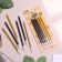Candles in the cake "Royce", 6 pcs, high, 13 cm, black and gold