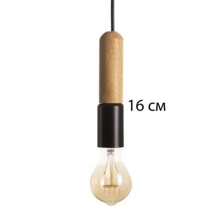 Lamp "Bombat" E27 40W black 4x4x18cm-5