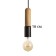 Lamp "Bombat" E27 40W black 4x4x18cm