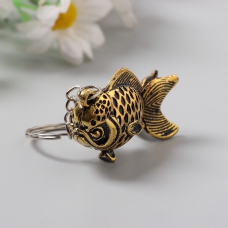 Metal keychain "Fish" mix 4.5x3 cm-2