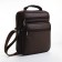 Male bag on lightning, long belt, brown color