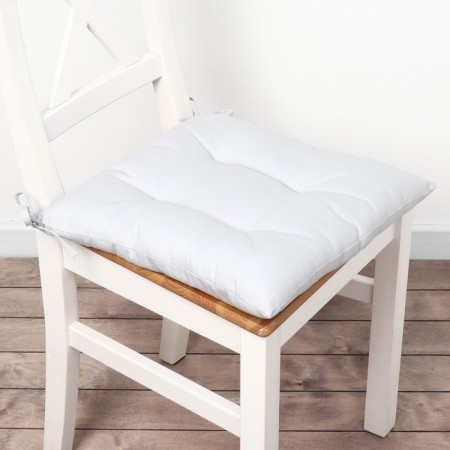 Siddle on the chair Ethel Home 42x42 cm, col. light gray, 100% hl, sarzha 190 g/m2-1