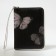 Children's wallet with lightning, black color