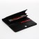 Women's wallet on the button, black color