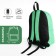 Young backpack from the textiles with lightning, external pocket, light color