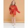 Jacket for girls, height 92 cm, terracotta color
