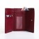 Women's wallet on the button, burgundy color