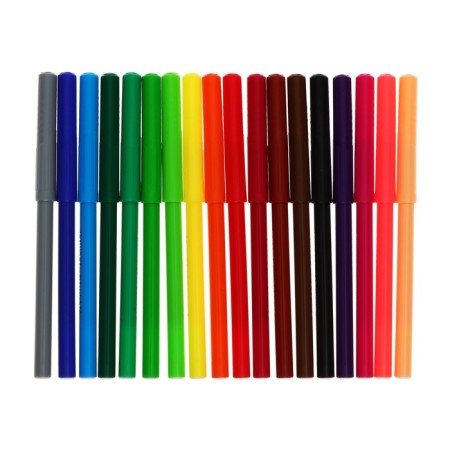 Flomasters 18 colors Classic Kalyaka-Malyak, Round Corps, Cardboard Packaging, 3+-1