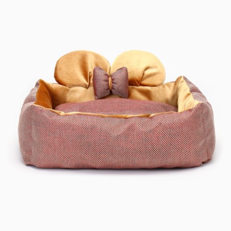 Lynchik "Milash", 52 x 42 x 15, calico, plush, beige-brown-10