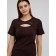 Women's dress "Three hearts", size 44, brown color