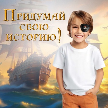 Set of Pirate "Black Bandana", 4 items-4