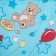 Bortion for a boy, color mix with print, calico, synthetic winterizer 5142