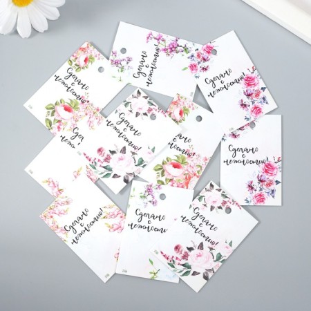 Cardboard "Tenderness" set 10 pcs (5 types) 4x6 cm-1