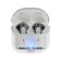 Wireless headphones Y89, TWS, inserts, BT 5.3, 30/300 mAh, transparent, white