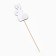 Topper "Bunny", 11x6 cm, white