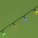Garland "thread" 20 m, dark thread, 200 LED, glow of multi, 2 modes, solar battery