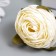 Budon on the leg for decoration "Pionovite rose cream" 4x5 cm