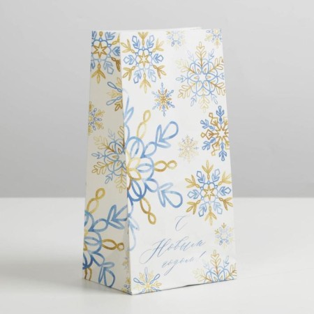 Package without pens "Snowflake", 10 x 19.5 x 7 cm, New Year-1