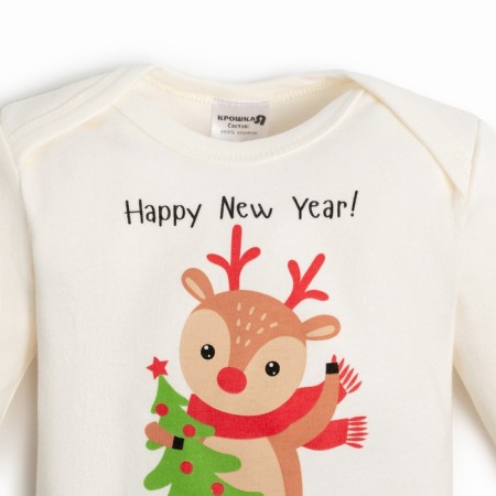 Set: jumper and pants crumb I am "New Year's animals", height 80-86 cm, red/white color-3