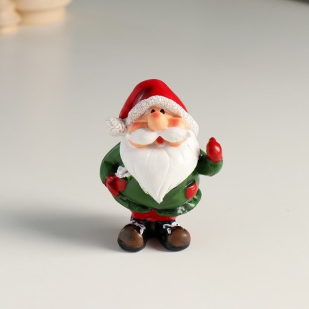 Polystone souvenir "Santa Claus in a green caftan in a cap, funchak" MIX 6x4x7.8 cm-1