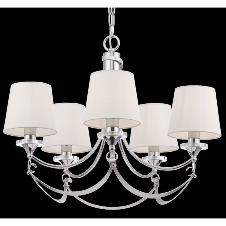 Caustra Freya FR5081PL-05CH ARIANA, 660x660x1570 mm, E14, 5x40W, chromium color-2