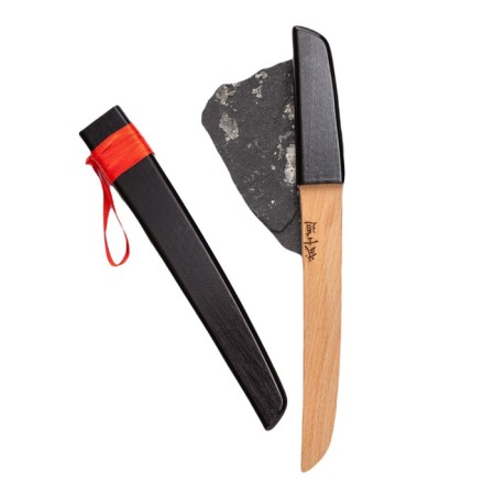 Wooden Sword Children's "Tanto", Black Color, Book-4