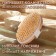 Massage brush made of natural bristles, smooth