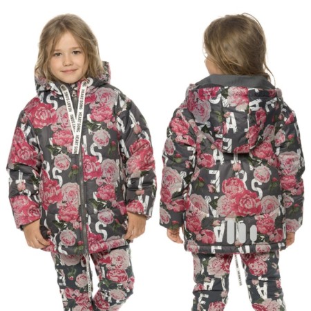 Jacket for girls, height 98 cm, gray color