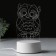 Acrylic lamp "Sweet dreams", model GBV-0121