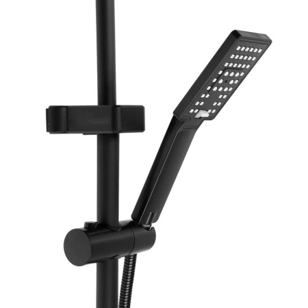 The shower system Zein Z3861, mixer, tropical and hand watering can, shelf, brass, black-10