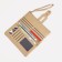 Women's wallet on the button, beige color