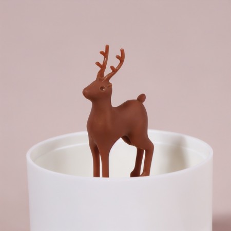 Organizer for storage "Deer", with a lid, D - 7 × 11 cm, white/transparent color-6