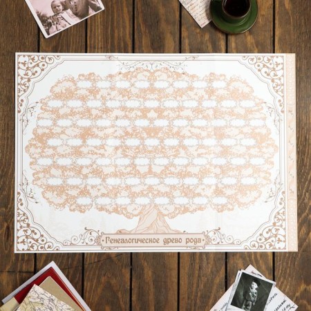 The genealogy book "Family Chronicle", feather, 50 sheets, 22 x 31 cm.-13